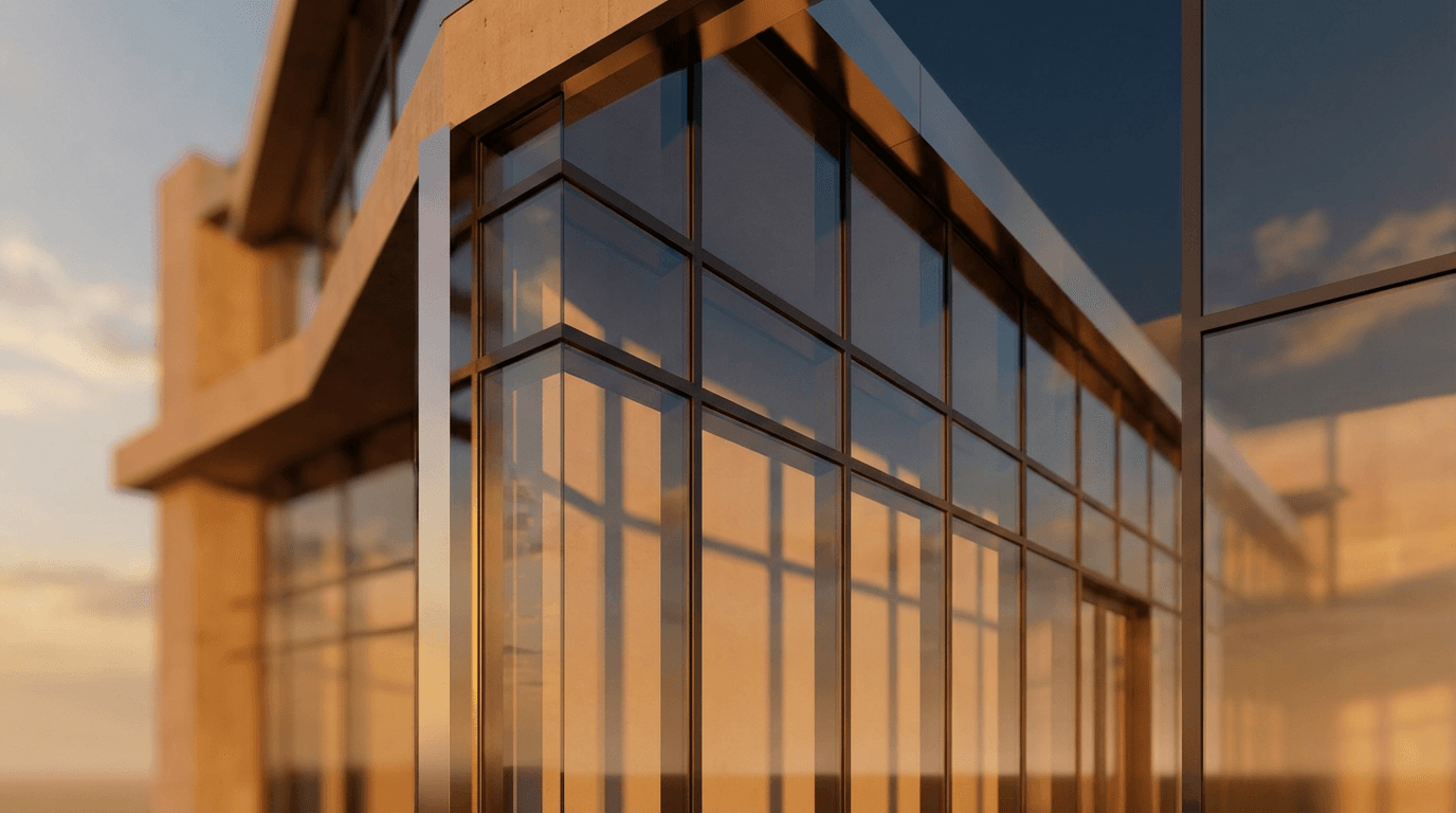 Commercial window cleaning on educational institution